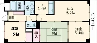 フレンドヒル【4階】の間取り