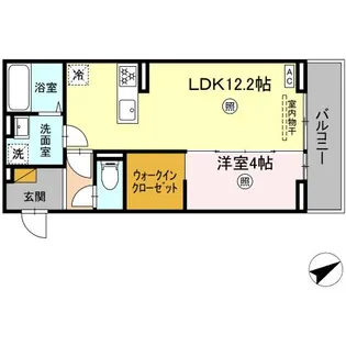 ハニー【1階】の間取り