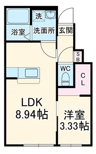 RAMBLE A棟【1階】の間取り