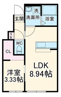 RAMBLE A棟【1階】の間取り