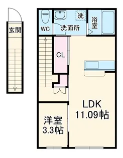 RAMBLE A棟【2階】の間取り