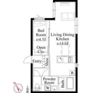 EDIT大森【4階】の間取り