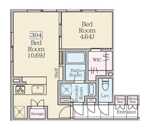 ReveResidence三軒茶屋【3階】の間取り