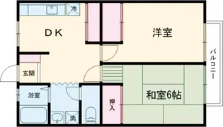 パークハイツ松尾【202号室】の間取り