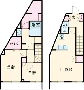 ルフォンリヴェント杉並永福【0101号室】の間取り