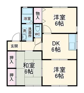 シャルマン・前芝【203号室】の間取り