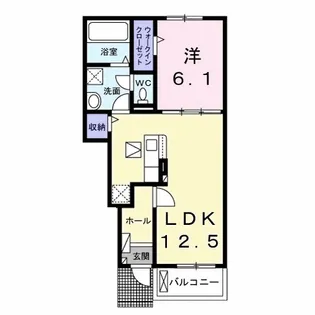 ラピス リジェール【1階】の間取り
