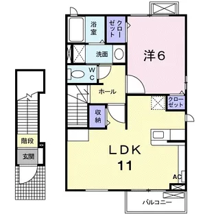 アイル:ヴィラ【2階】の間取り