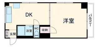 セントラルビル【401号室】の間取り