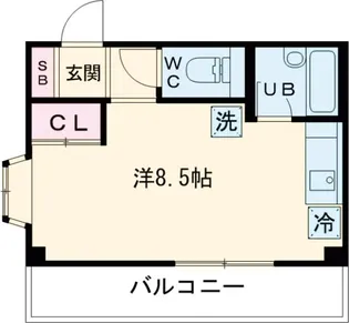 クアルトエルモーサ二子玉川【2階】の間取り