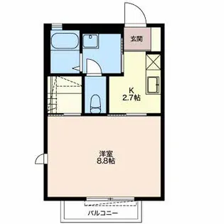 ヴァンテージ上地【203 号室】の間取り