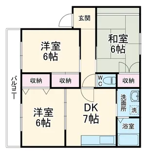 ハイツMOONⅡ【2階】の間取り