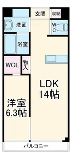 メゾンドール【1階】の間取り