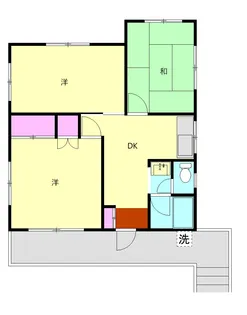 久野886貸家【2号室】の間取り