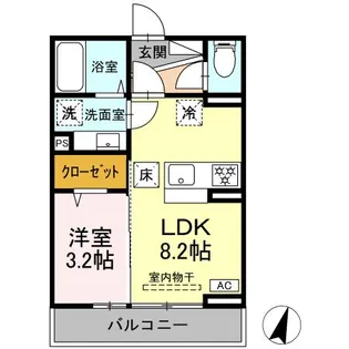 ヴィラクレストⅥ【2階】の間取り