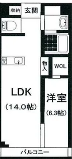 メゾンドール【5階】の間取り