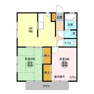 エコーハイツ Ⅰ【1階】の間取り