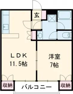 KDハイツ【202号室】の間取り