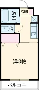 ビューハイツ【203号室】の間取り
