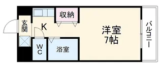 メゾン・ド・カルティエ【407号室】の間取り