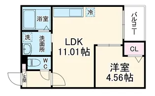 JACK HARISAKI【1階】の間取り