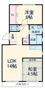 メローネINN【301号室】の間取り