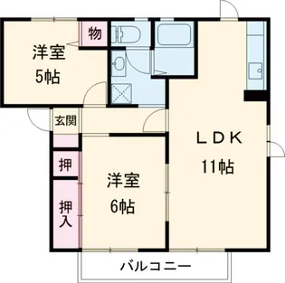ウィステリアA【202号室】の間取り