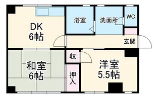 田中ビル【202号室】の間取り