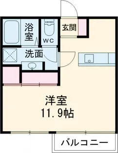 マカロン【201号室】の間取り