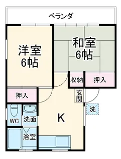 フラットワン【H号室】の間取り