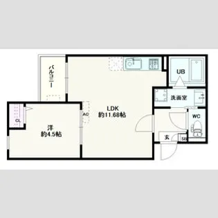 JACK HARISAKI【2階】の間取り