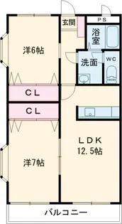 グランドカメリア・Ⅰ【205号室】の間取り