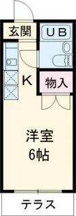 ポルシェ飯山【306号室】の間取り