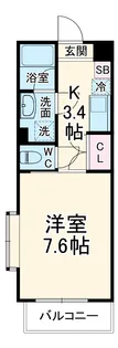リエータ23【2階】の間取り