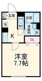 スターティス六実【2階】の間取り