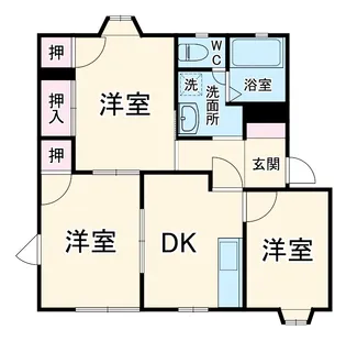 ヒルズ佐倉A棟【1階】の間取り