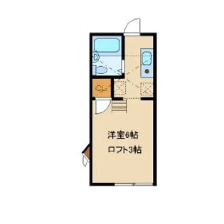 ドヌール北里【0104号室】の間取り