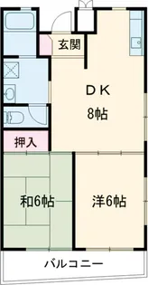 コーポラスアオイ【201号室】の間取り