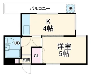 ハイツ吉岡【3階】の間取り