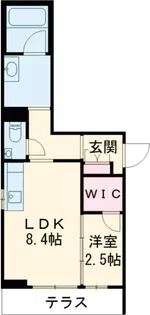プロキオン大濠【1階】の間取り