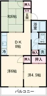 メゾン栗の沢【2階】の間取り