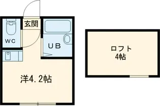 フラワーキャッスル【203号室】の間取り