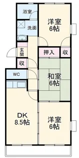 シティーパレス松本【302号室】の間取り