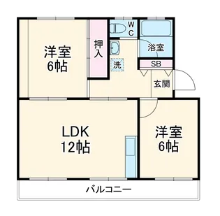 サンメモリーⅡ【105号室】の間取り