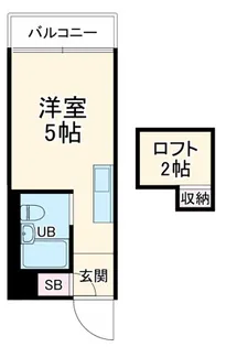 パンシオン中央林間【203号室】の間取り