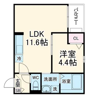 Jack matsunokiⅠ【1階】の間取り
