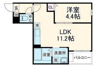 Jack matsunokiⅠ【2階】の間取り