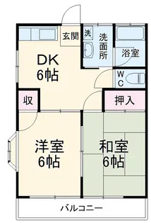 サンシティ八潮【101号室】の間取り