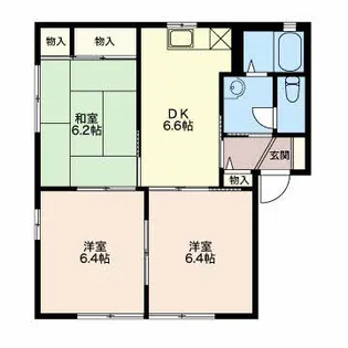 ジュネスドミール【1階】の間取り