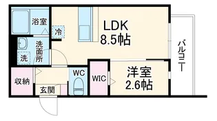 KEIAI RESIDENCE 大和田【2階】の間取り